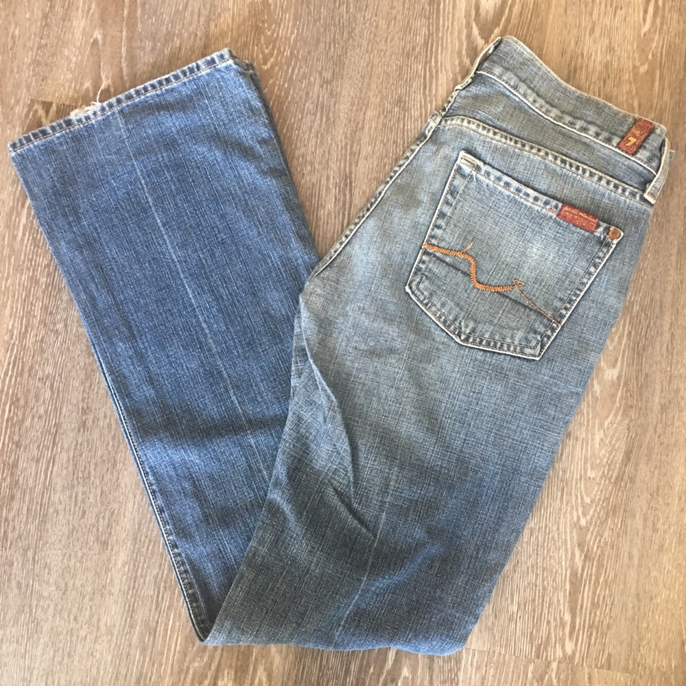 7 For All Mankind Mid-Rise Bootcut Jeans